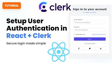 How to Setup User Authentication in React Project with Clerk | React Auth Tutorial 🔑⚛️