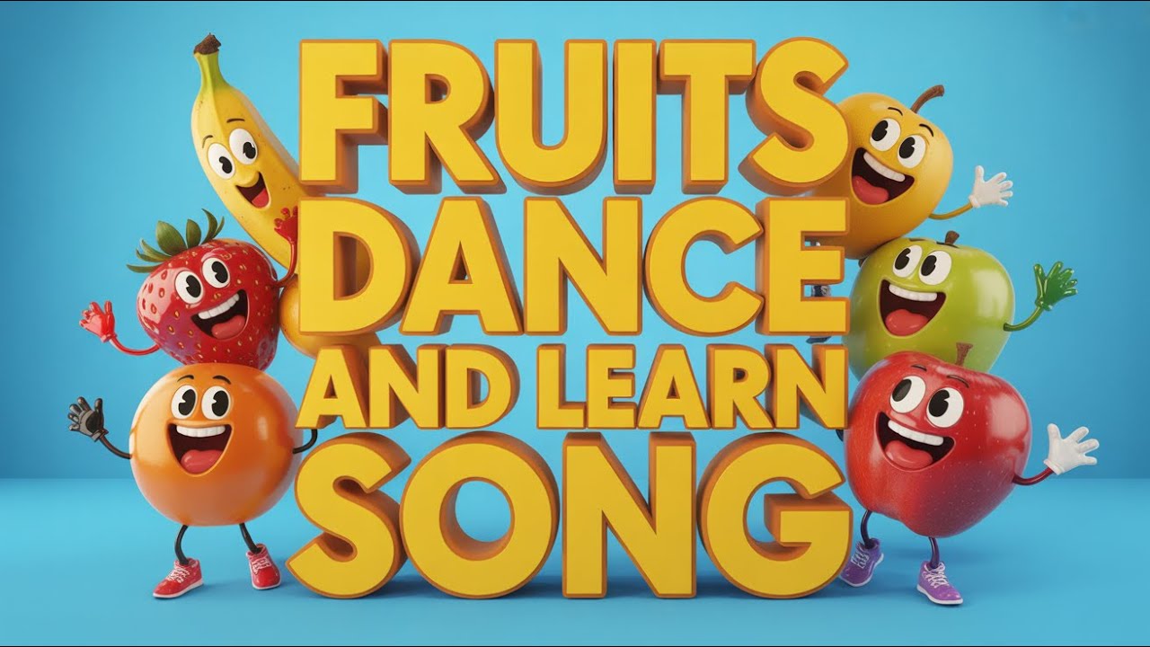 Learn Fruits Song English for Kids Apple Banana Mango Grapes Orange ...