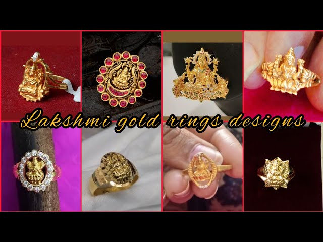 Buy 22Kt Dainty Lakshmi Devi Gold Vanki Ring 96VK2744 Online from Vaibhav  Jewellers