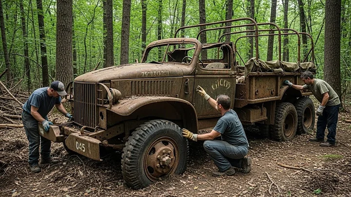 Lost for 80 Years in the Forest — A WWII Military Truck Finally Uncovered! | Car Restoration