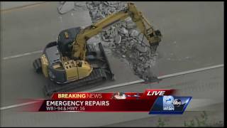 Emergency repair work being done at Highway 16, I-94