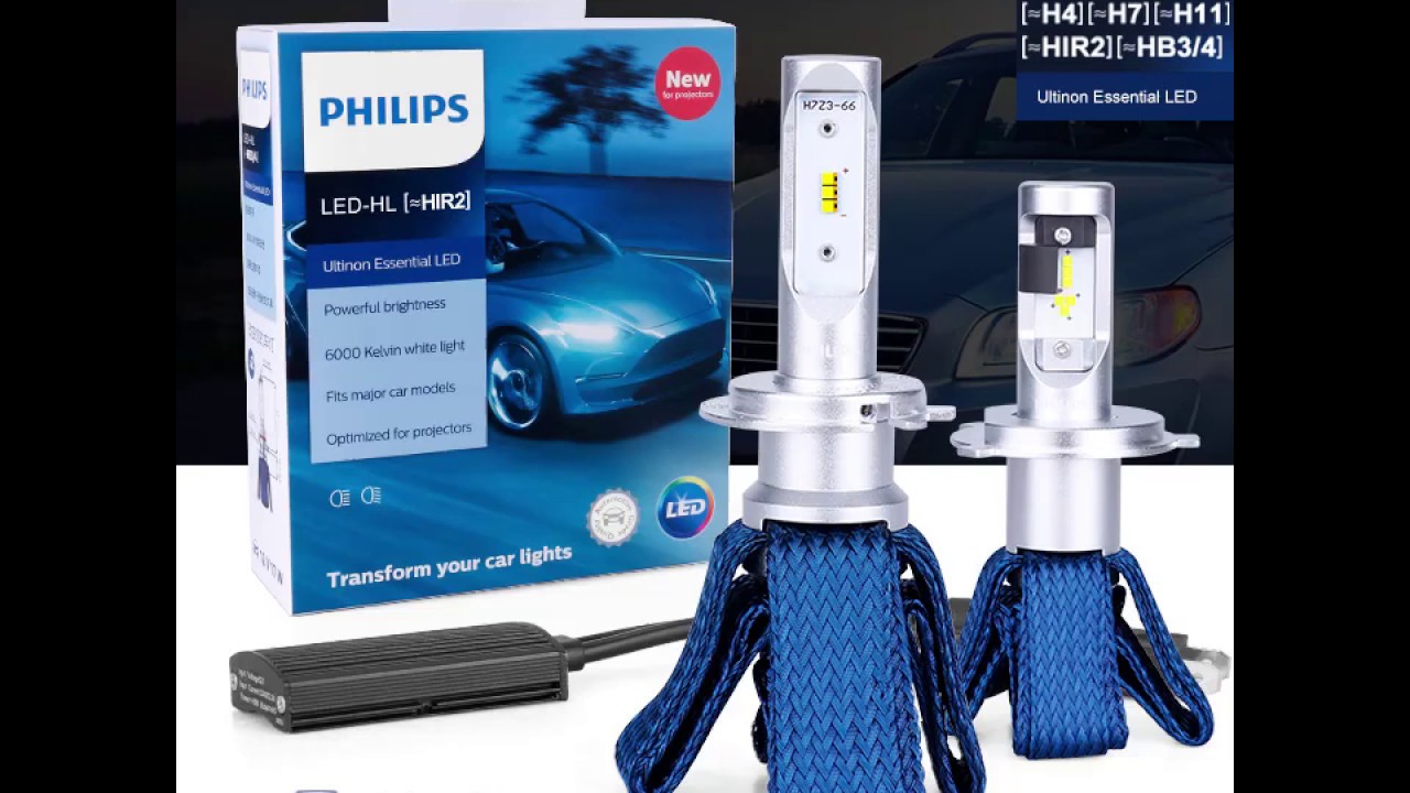 Philips H4 LED Ultinon Essential 11342UEX2 6000K Car LED Headlight