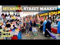 ISTANBUL Street Market Many Fakes, Replicas and Food