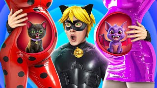 Miraculous LadyBug Incinta e il Conteso Chat Noir! Situazioni Divertenti sui Supereroi