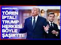 Trump Fransa'da Yaptı Yapacağını! Töreni İptal Etti Aceleyle İmza Attı!