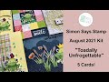 Simon Says Stamp - August  2021 Kit - Toadally Unfrogettable - 5 Cards!