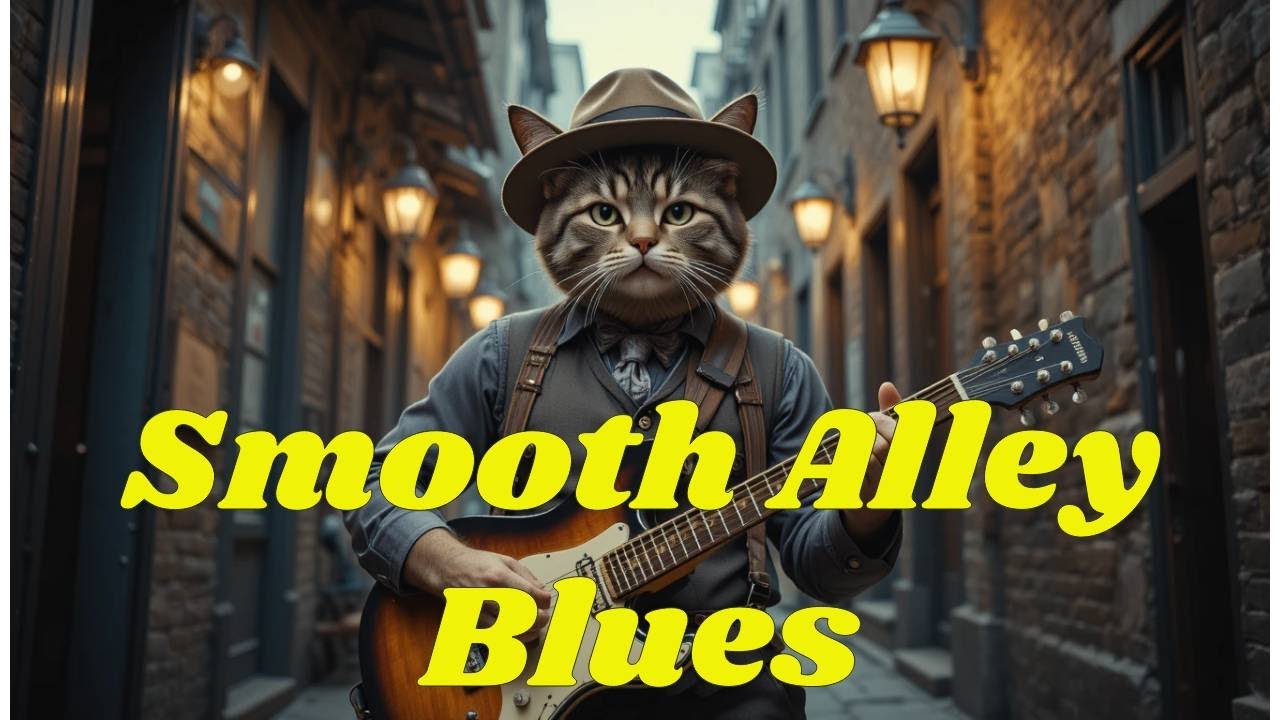 Velvet Alley Blues 🐾🎞️ | Smooth Chicago Blues Rock for Deep Relaxation
