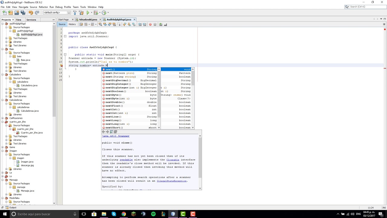 Como usar Scanner en Java (Netbeans) - YouTube