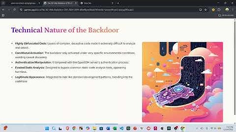 The XZ Utils Backdoor CVE 2024 3094: A Supply Chain Security Failure