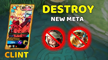 CLINT DESTROY NEW META - CLINT DESTROYER META HEROES (TRY THIS BUILD) ~ MLBB 20232
