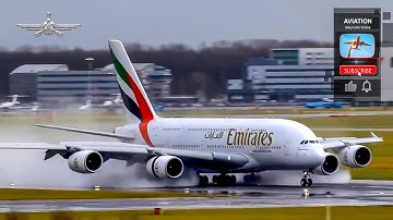 Airbus A380 Reverse Thrust In Action.✈️