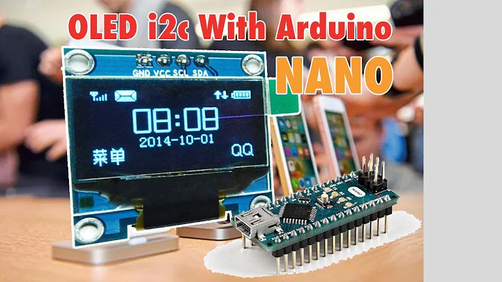 OLED I2C Display With Arduino Nano tutorial