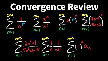 Convergence Tests Review - Calc 2 - Div, P-Series, Comparison, Telescoping, Alternating, Ratio, Root