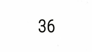 Número 36 em inglês