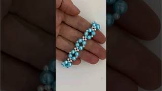 #shorts  easy beaded bracelet. bead bracelet making. easy beading