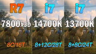 i7 13700k vs i7 14700k vs Ryzen 7 7800X3D - Benchmark and Test in 6 Games ultra setting