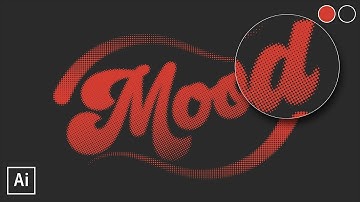 Editable Halftone Text Effect Adobe illustrator
