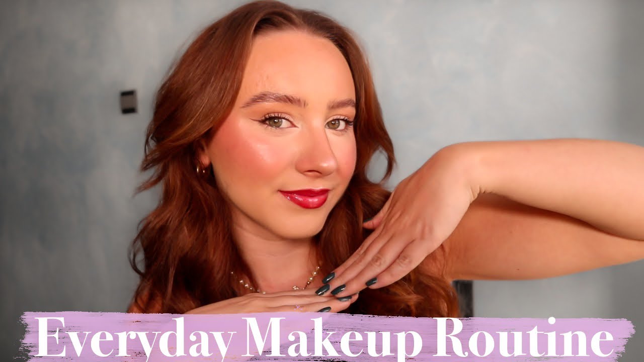 EVERYDAY MAKEUP ROUTINE 2024! Get ready with me - pretty glowy makeup :)