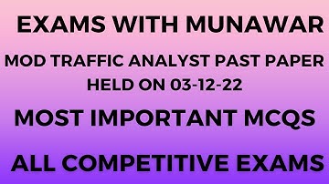 Ministry of Defence Traffic Analyst Paper Held on 03-12-22