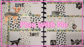 Plan With Me | Dollar Tree Stickers Dog Theme | Happy Planner