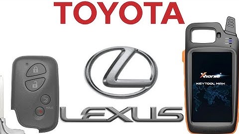 How to unlock Toyota/Lexus smart key: Xhorse Key Tool Max