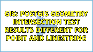 GIS: PostGIS geometry intersection test results different for Point and Linestring