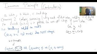Problem solving: More on Invariance Principle | ISI,  CMI entrance |Olympiads