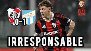 IRRESPONSABLE, RIVER PERDIO CONTRA ATLETICO TUCUMAN DE LOCAL #river 0 #tucuman 1 #fecha9 #apertura