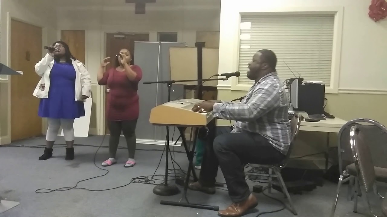 Remanent rain on us keba Myles on the keys J Ron on the drums