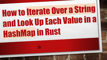 How to Iterate Over a String and Look Up Each Value in a HashMap in Rust