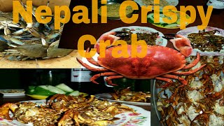 Random vlog||Making crispy common crab in Nepal.