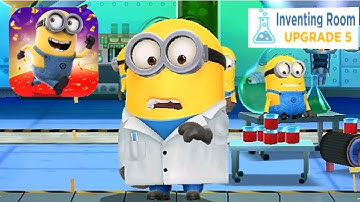 Minion Rush Lab Coat Costume epic minion Inventing room fullscreen android gameplay walkthrough
