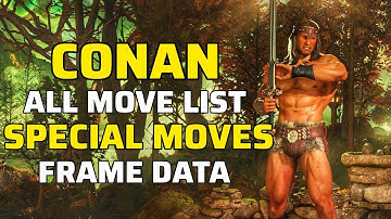 Mortal Kombat 1 | Conan All Move List | Special Moves with (FRAME DATA)