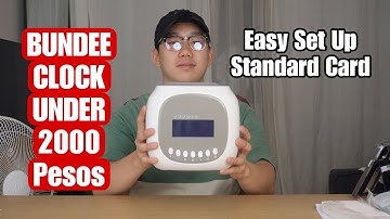 (2026) GROZZIIE Bundee Clock Punch Card Attendance Machine | Set Up Tagalog Tutorial
