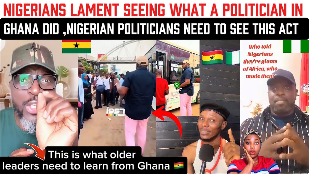 OMG 😱, Nigerians Lament Seeing what A politician in Ghana Did , Nigerian politicians need to see🇳🇬🇬🇭