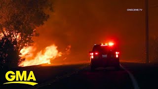 California wildfires force mandatory evacuations l GMA
