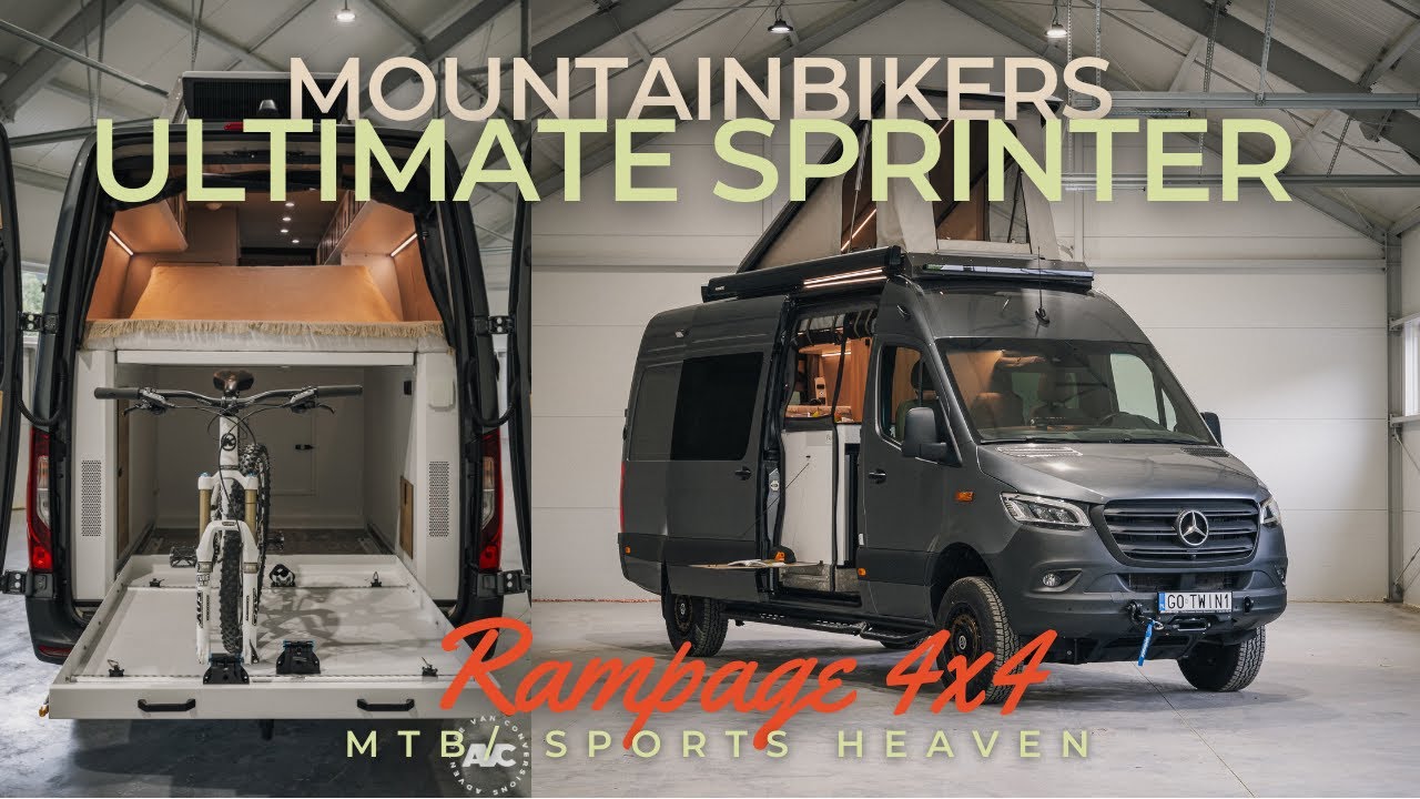 ULTIMATE MOUNTAIN BIKERS VAN | Sports & Overlanding Vehicle In One! L3H3 / 177 AWD Mercedes Sprinter