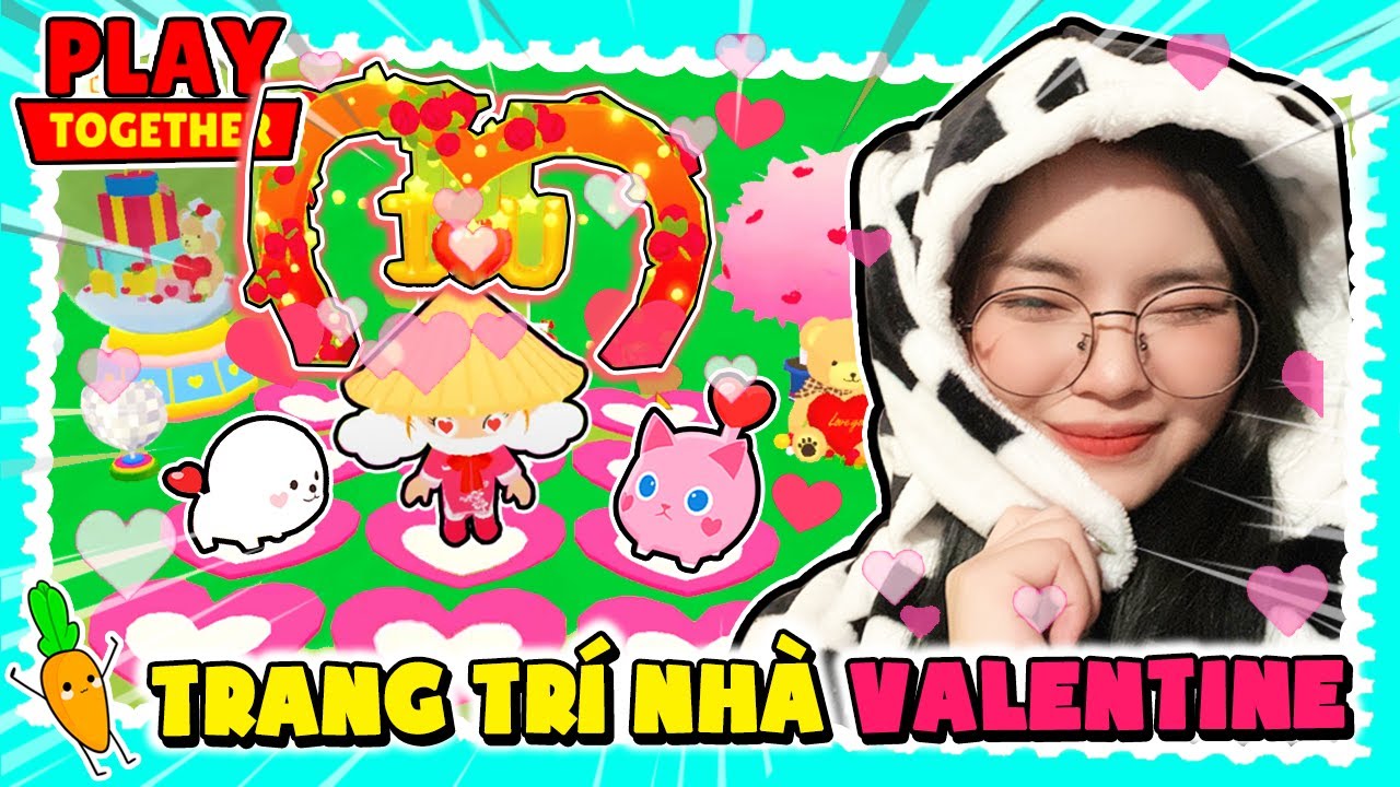đồ trang trí đẹp Update KAMUI THỬ THÁCH TRANG TRÍ NHÀ MÀU HỒNG PHIÊN BẢN VALENTINE TRONG PLAY TOGETHER