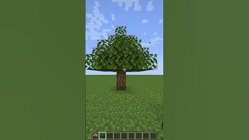 falling leaves in minecraft | #shorts