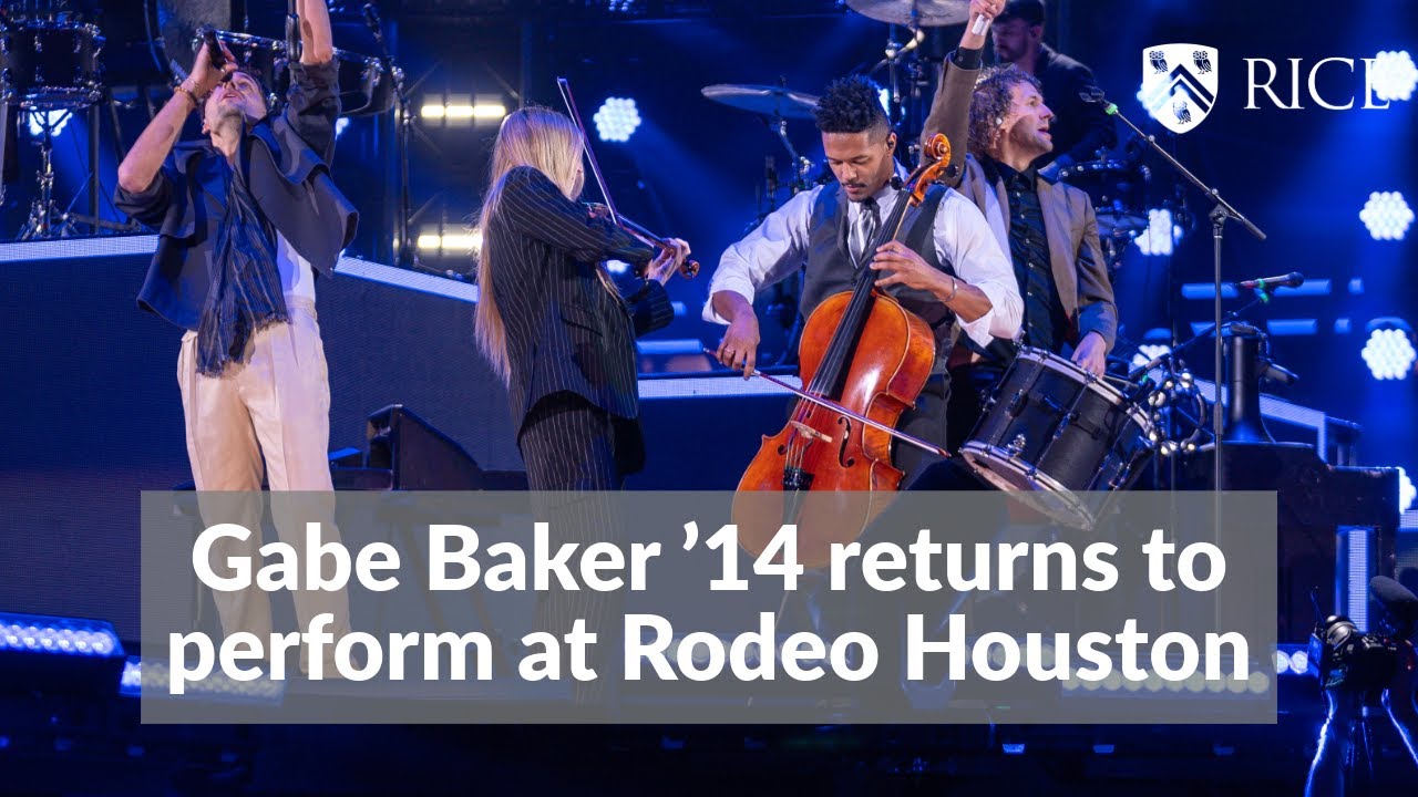 Rice Football alumnus Gabe Baker plays with for KING & COUNTRY at Rodeo Houston