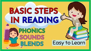 Basic Steps in Reading / Phonics / Sounds / Blends / Easy to Learn / Easy to /Read
