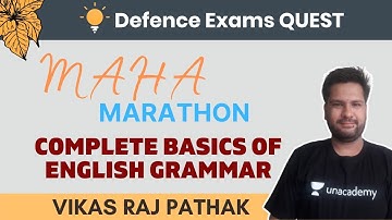 Complete Basics of English Grammar | English for CDS/NDA 2020 | Vikas Raj Pathak