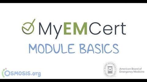 Module Basics | MyEMCert