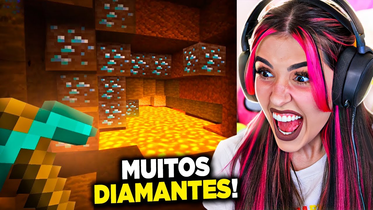 Encontrei MUITOS DIAMANTES no Minecraft | funBABE e MINECRAFETEIROS