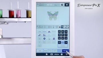 PR1055X - Embroidery Function 07 - Assigning a specific thread color & sewing speed limitation