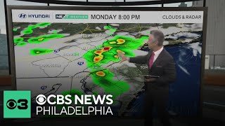 Tracking thunderstorms in Philadelphia region Monday night