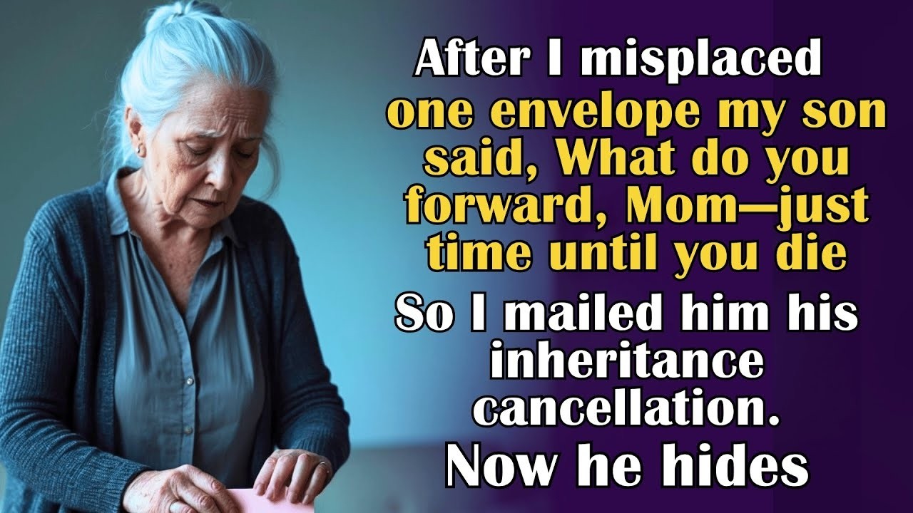 My Son Said, “Why Are You Still Alive” After I Forgot His Mail — So I Mailed Him His Inheritance