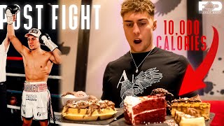 Post-Fight CHEAT DAY | 10,000 Calorie Cake Challenge (+ Q&A)