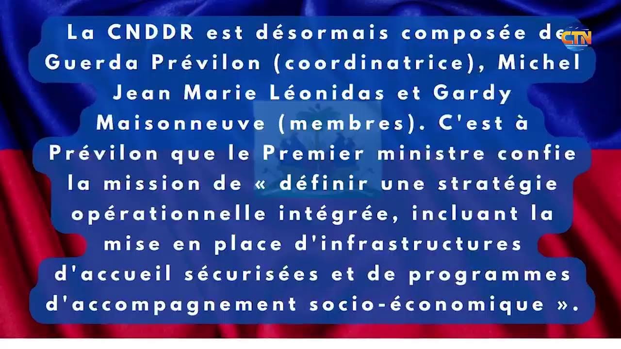 réunion avec la Commission nationale de désarmement, démantèlement et réinsertion