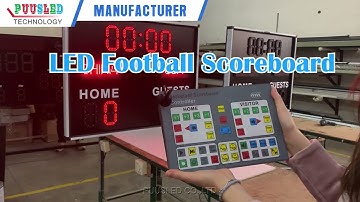 PUUSLED Weekly--LED Football Scoreboard With RF Remote Controller